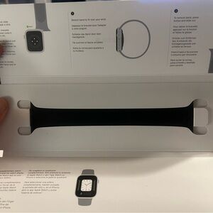 Apple Watch 44mm black solo loop band size 11